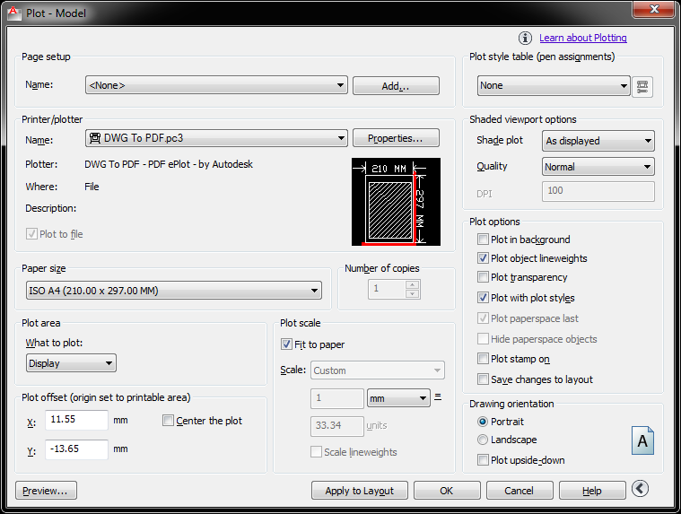 AutoCAD Plotting