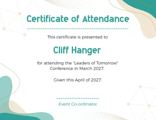 Certificates & Event Cards
